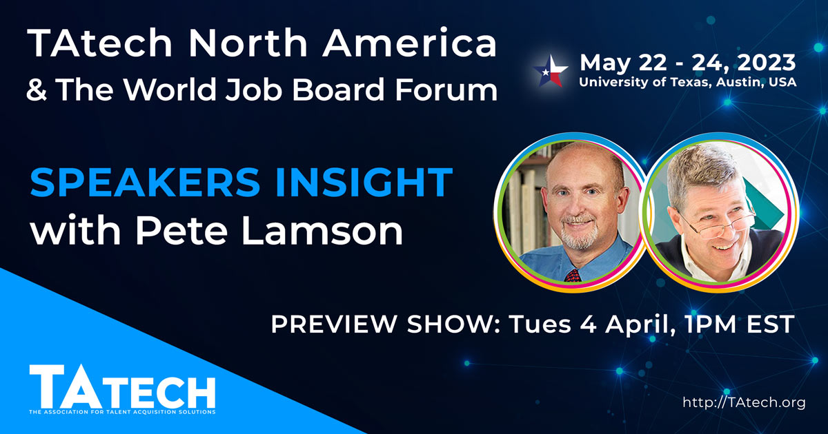 TAtech North America, Speaker Preview with Pete Lamson