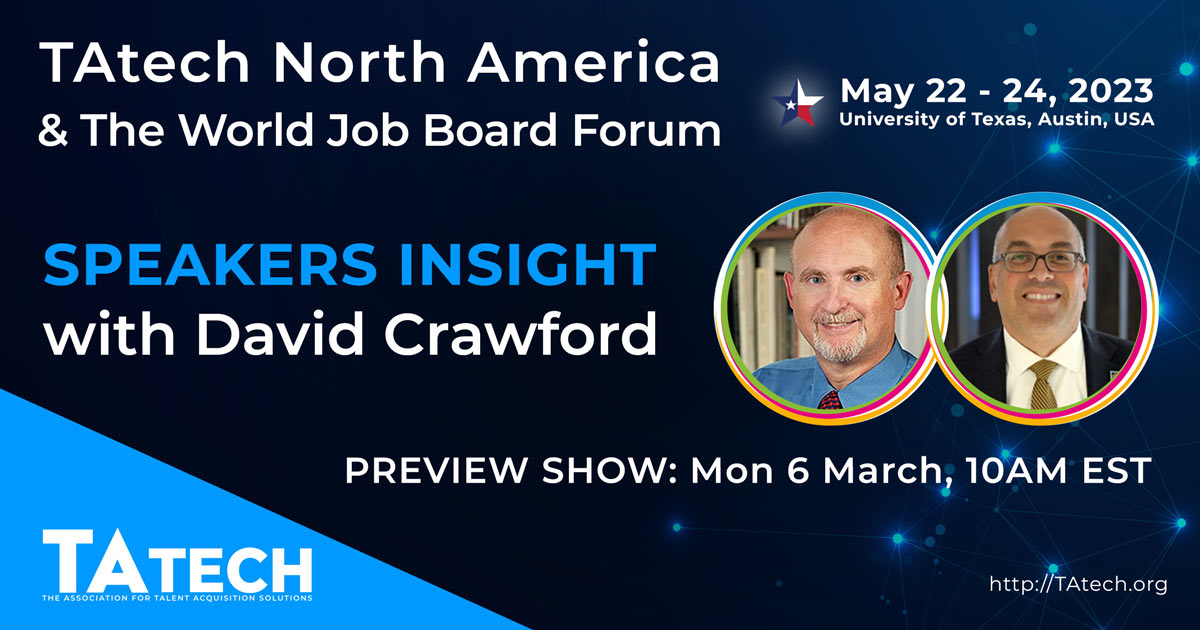 TAtech North America, Speaker Preview with David Crawford